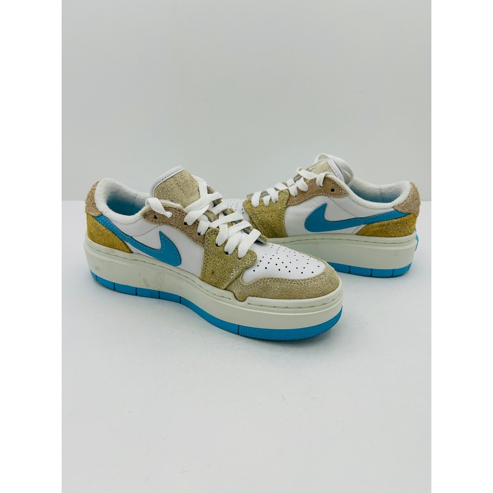 Nike Air Jordan 1 Elevate Low SE Women Sz 6.5‎ Blue Gold FD1028-100